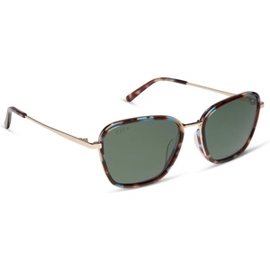 image:imageDIFF Jena Sims Designer Oversized Sunglasses for Women  100 UVAUVB Polarized ProtectionBlue Color Pop  G16