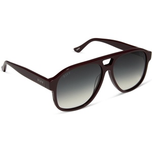 image:imageDIFF Jessie James Decker Nash JJD Aviator Designer Sunglasses for Women UV400 ProtectionBurgundy  Grey