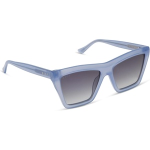 image:imageDIFF Jessie James Decker Vivi JJD Angular Designer Sunglasses for Women UV400 ProtectionMilky Blue Pearl  Grey Gradient