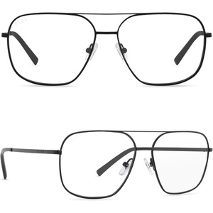image:imageDIFF Jonas Designer Blue Light Blocking Glasses  Lightweight Naviator  HEV Blue Filtering LensBlack