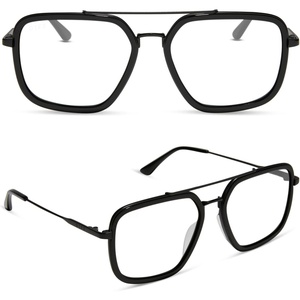 image:imageDIFF Jordan Designer Blue Light Blocking Glasses  Oversized Navigator Frame  UV400 ProtectionMatte Black