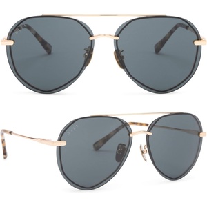 image:imageDIFF Lenox Polarized Designer Aviator Sunglasses for Women UV400 Protection Gold Stainless Steel FramesGold  G15