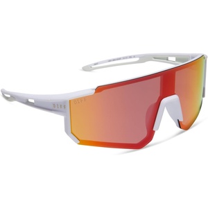 image:imageDIFF Sport Sunglasses Heat Lightweight Cycling Polarized Sunglasses UV400 ProtectionMatte White  Sunset Mirror
