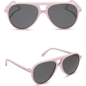 image:imageDIFF Tosca II Aviator Sunglasses for Women  Fashionable amp Trendy  UV400 ProtectionPowder Pink  Grey