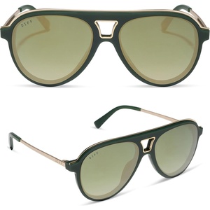 image:imageDIFF Tosca III Designer Aviator Sunglasses for Women  Fashionable amp Trendy Style  UV400 ProtectionFairway Green  Aloe Green Gradient