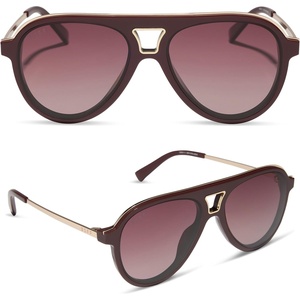 image:imageDIFF Tosca III Designer Aviator Sunglasses for Women  Fashionable amp Trendy Style  UV400 ProtectionRugby Red