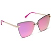 image:imageDIFF Becky V Designer Cat Eye Sunglasses for Women UV400Gold  Pink Rush Mirror