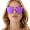 image:imageDIFF Becky V Designer Cat Eye Sunglasses for Women UV400Gold  Pink Rush Mirror