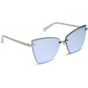 image:imageDIFF Becky V Designer Cat Eye Sunglasses for Women UV400Silver  Lavender Mirror
