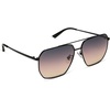 image:imageDIFF Berkely Navigator Sunglasses for Women  UV400 Protection  Modern Metal FramesBlack