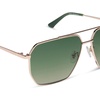 image:imageDIFF Berkely Navigator Sunglasses for Women  UV400 Protection  Modern Metal FramesChampagne Gold  Aloe Green Gradient