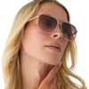 image:imageDIFF Berkely Navigator Sunglasses for Women  UV400 Protection  Modern Metal FramesGold