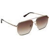 image:imageDIFF Berkely Navigator Sunglasses for Women  UV400 Protection  Modern Metal FramesGold