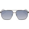 image:imageDIFF Berkely Navigator Sunglasses for Women  UV400 Protection  Modern Metal FramesGunmetal  Slate Gradient Flash
