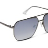 image:imageDIFF Berkely Navigator Sunglasses for Women  UV400 Protection  Modern Metal FramesGunmetal  Slate Gradient Flash
