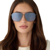 image:imageDIFF Berkely Navigator Sunglasses for Women  UV400 Protection  Modern Metal FramesGunmetal  Slate Gradient Flash