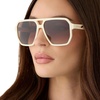 image:imageDIFF Cameron Navigator Sunglasses for Women  100 UV Polarized Protection  Solid FramesCourtside Ivory  Brown Gradient