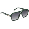 image:imageDIFF Cameron Navigator Sunglasses for Women  100 UV Polarized Protection  Solid FramesFairway Green  Grey Gradient