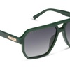 image:imageDIFF Cameron Navigator Sunglasses for Women  100 UV Polarized Protection  Solid FramesFairway Green  Grey Gradient