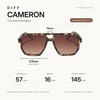 image:imageDIFF Cameron Navigator Sunglasses for Women  100 UV Polarized ProtectionEspresso Tortoise