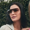 image:imageDIFF Dash Shield Aviator Sunglasses for Women UV400 ProtectionGold  Brown Gradient