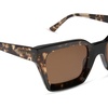 image:imageDIFF Greer Designer Rectangular Sunglasses for Women  UV400 Polarized ProtectionEspresso Tortoise  Brown Gradient