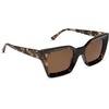 image:imageDIFF Greer Designer Rectangular Sunglasses for Women  UV400 Polarized ProtectionEspresso Tortoise  Brown Gradient