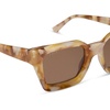 image:imageDIFF Greer Designer Rectangular Sunglasses for Women  UV400 Polarized ProtectionGilded Tortoise  Brown