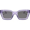image:imageDIFF Greer Designer Rectangular Sunglasses for Women  UV400 Polarized ProtectionLilac Crystal  Grey  Polarized