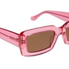 image:imageDIFF Indy Rectangular Sungalsses for Women  UV400 Protection  Designer Acetate FramesCandy Pink Crystal