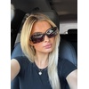 image:imageDIFF Indy Rectangular Sungalsses for Women  UV400 Protection  Designer Acetate FramesEspresso Tortoise  Grey