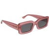 image:imageDIFF Indy Rectangular Sungalsses for Women  UV400 Protection  Designer Acetate FramesGuava
