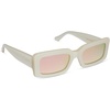 image:imageDIFF Indy Rectangular Sungalsses for Women  UV400 Protection  Designer Acetate FramesOpaline