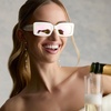 image:imageDIFF Indy Rectangular Sungalsses for Women  UV400 Protection  Designer Acetate FramesOpaline