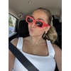 image:imageDIFF Indy Rectangular Sungalsses for Women  UV400 Protection  Designer Acetate FramesSunset