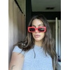 image:imageDIFF Indy Rectangular Sungalsses for Women  UV400 Protection  Designer Acetate FramesSunset