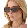 image:imageDIFF Indy Rectangular Sungalsses for Women  UV400 Protection  Designer Acetate FramesTawny Tortoise  Brown