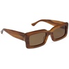 image:imageDIFF Indy Rectangular Sungalsses for Women  UV400 Protection  Designer Acetate FramesTawny Tortoise  Brown