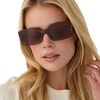 image:imageDIFF Indy Rectangular Sungalsses for Women  UV400 Protection  Designer Acetate FramesTortoise  Brown
