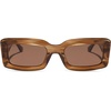 image:imageDIFF Indy Rectangular Sungalsses for Women  UV400 Protection  Designer Acetate FramesTortoise  Brown