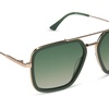 image:imageDIFF Jordan Designer Navigator Sunglasses for Women  100 UVAUVB Protection  Solid FramesFairway Green  Aloe Green Gradient
