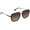 image:imageDIFF Jordan Designer Navigator Sunglasses for Women  100 UVAUVB ProtectionBlack  Black Temple Tips
