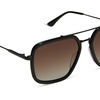 image:imageDIFF Jordan Designer Navigator Sunglasses for Women  100 UVAUVB ProtectionBlack  Black Temple Tips