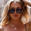 image:imageDIFF Jordan Designer Navigator Sunglasses for Women  100 UVAUVB ProtectionBlack  Grey