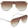 image:imageDIFF Dash Shield Aviator Sunglasses for Women UV400 ProtectionGold  Brown Gradient