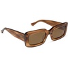 image:imageDIFF Indy Rectangular Sungalsses for Women  UV400 Protection  Designer Acetate FramesTortoise  Brown