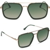 image:imageDIFF Jordan Designer Navigator Sunglasses for Women  100 UVAUVB Protection  Solid FramesFairway Green  Aloe Green Gradient
