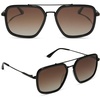 image:imageDIFF Jordan Designer Navigator Sunglasses for Women  100 UVAUVB ProtectionBlack  Black Temple Tips