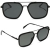 image:imageDIFF Jordan Designer Navigator Sunglasses for Women  100 UVAUVB ProtectionBlack  Grey