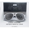 image:imageDIFF Star Wars Stormtrooper Aviator Polarized Sunglasses Galactic White  Designer Frames UV400 Black Polarized Lens Star Wars Stormtrooper Designer For Men and Women Trendy Designer Style